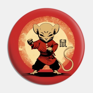 Kungfu Mouse Pin