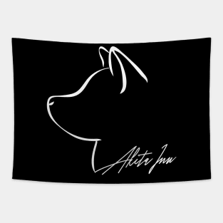 Proud Akita Inu profile dog lover gift Tapestry