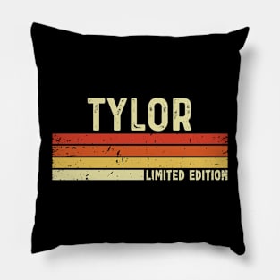 Tylor Name Vintage Retro Limited Edition Gift Pillow