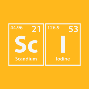 Sci (Sc-I) Periodic Elements Spelling T-Shirt