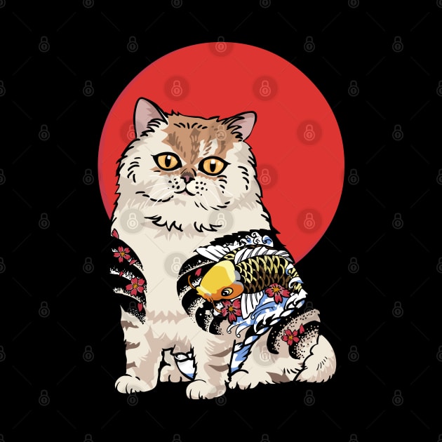 Persian Cat Yakuza by huebucket