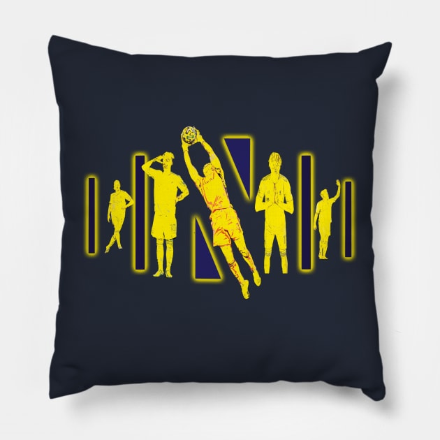 Nashville Soccer Player Logo Pillow by AR100AR