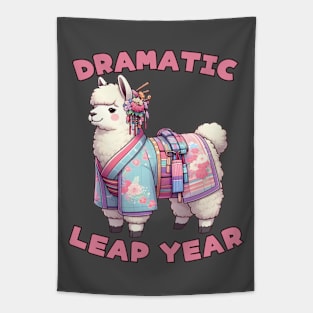 Llama Leap year Tapestry