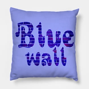 Blue wall Pillow