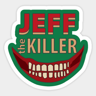 Creepypasta Jeff the Killer Sticker for Sale by HeyitsSmile