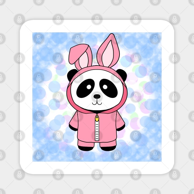 Bunny Suit Panda Magnet by 1000 Pandas