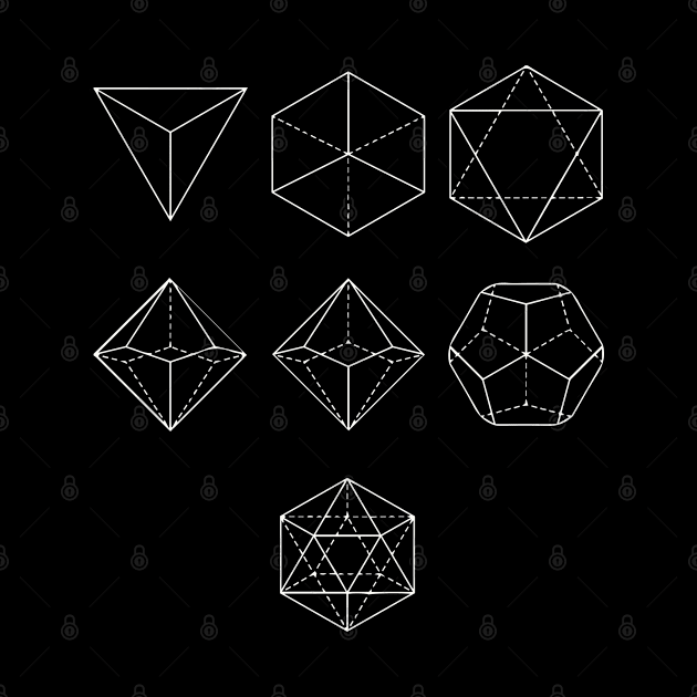 Polyhedral Dice Diagram (Light) by Avengedqrow