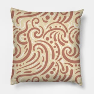 Seamless Tile Pattern - Modern Abstract Paisely Pillow