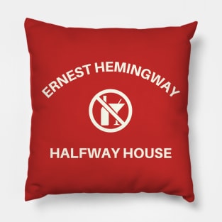 Ernest Hemingway Halfway Home Pillow