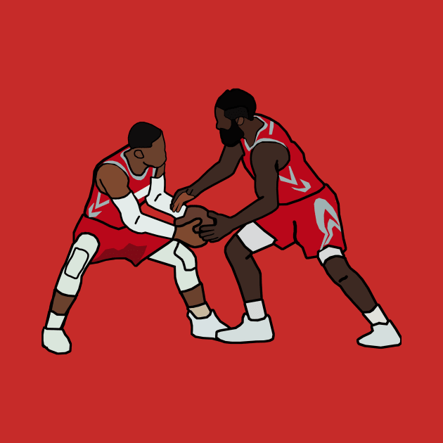 Russell Westbrook Fights James Harden for the ball - Houston Rockets NBA by xavierjfong