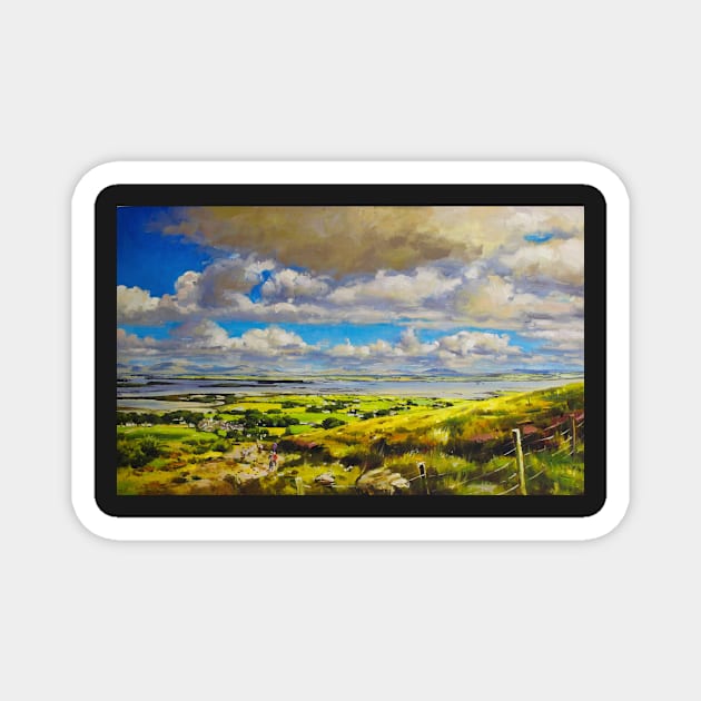 Clew Bay from Croagh Patrick, Co. Mayo Magnet by conchubar