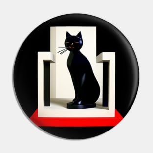 Mondrian Style Royal Cat Pin