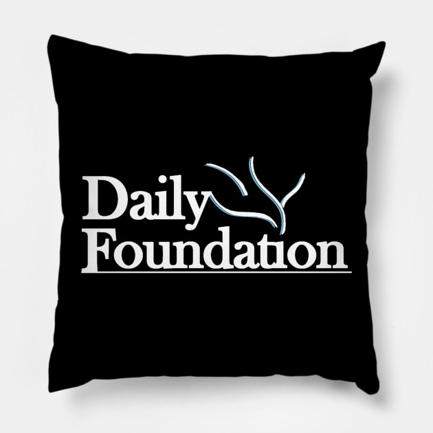 The Daily Foundation Logo Alt Pillow by codetees