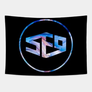 SF9 Logo Blue Abstract Logo Tapestry