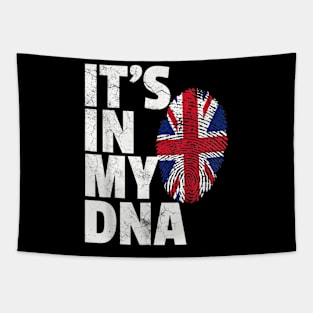 IT'S IN MY DNA British Flag England UK Britain Union Jack Tapestry