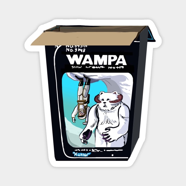 Vintage Wampa Toy Box Sketch Magnet by Darth Tuba