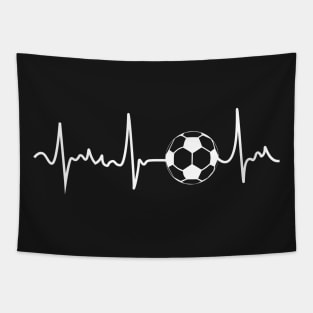 Soccer / Football Heartbeat Tapestry