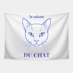 La saison du Chat French Cat Lover Gift Idea Tapestry