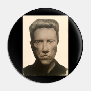 Christopher Walken famous photo oil portrait Pin