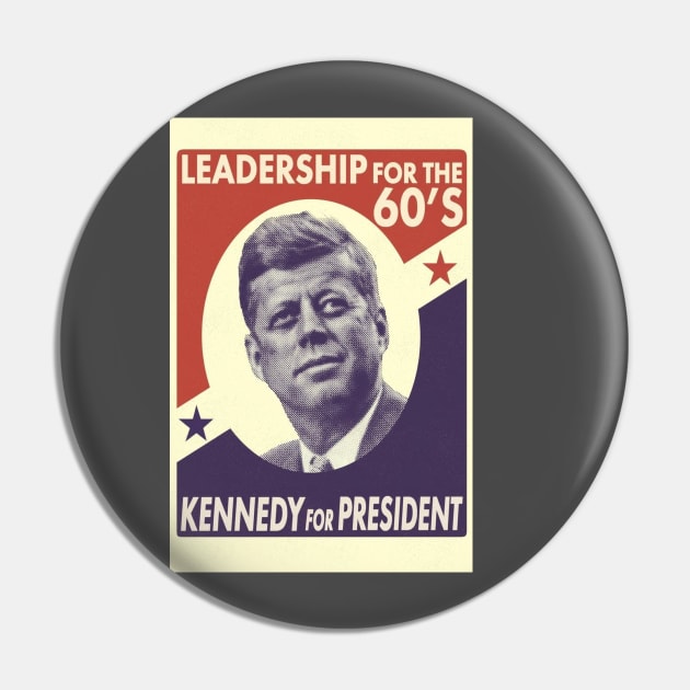 JFK for President 1960 Vintage John F. Kennedy Pin by Matt's Wild Designs