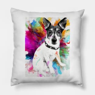 Jack Russell pop art Pillow