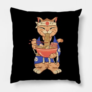 Ramen Meowster Standing Pillow