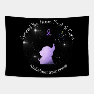 Alzheimer Awareness Spread The Hope Find A Cure Gift Tapestry