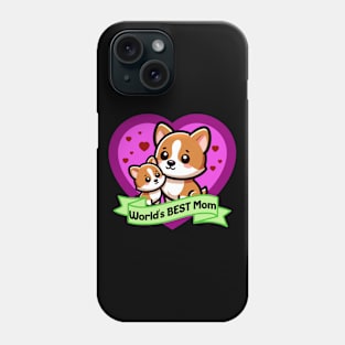 World's Best Mom Cute Corgis Phone Case