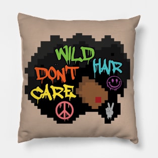 Wild Hair Don't Care Pillow