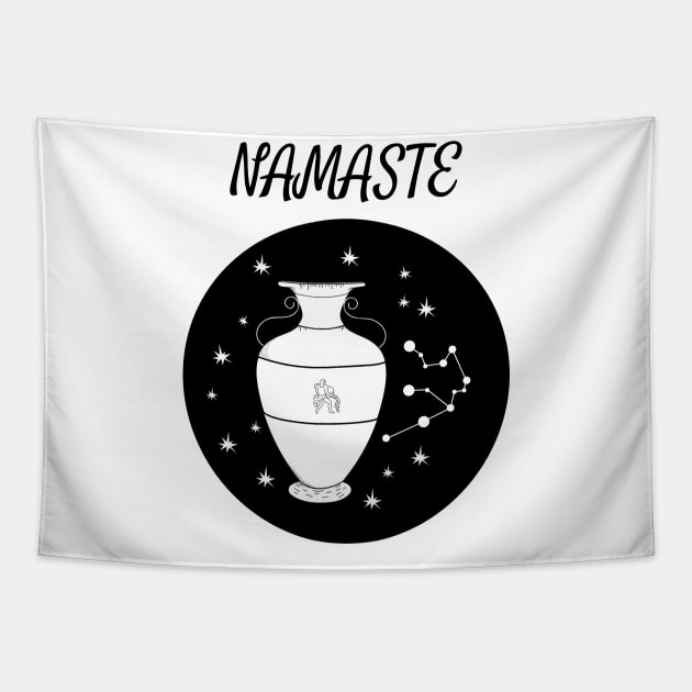 Namaste Aquarius Tapestry by DesignIndex