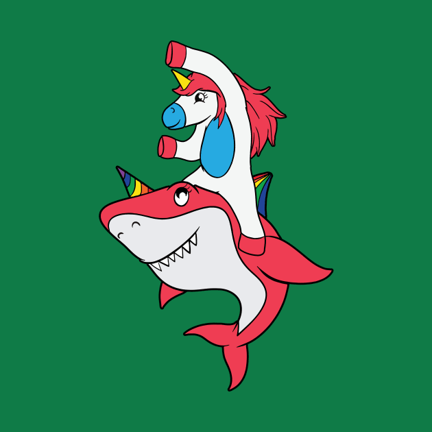 Unicorn Riding Shark by Aratack Kinder