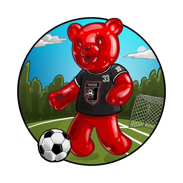 Soccer Gummi Bear by I_just_ARTed