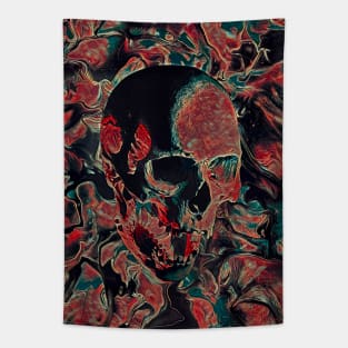 Skull with open mouth Tapestry