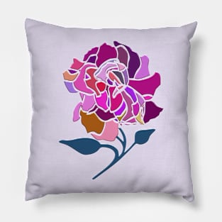 Gardenia in Stained-Glass Pillow