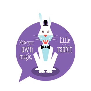 Illustration nursery rabbit - Make your own magic, little rabbit T-Shirt