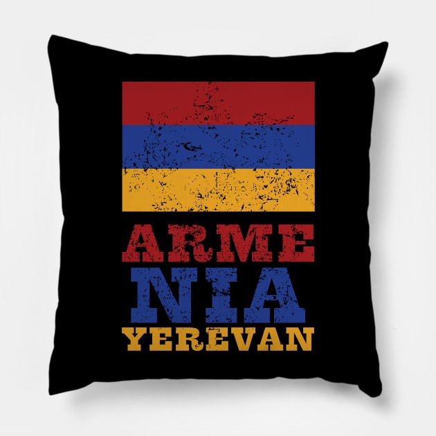 Flag of Armenia Pillow by KewaleeTee