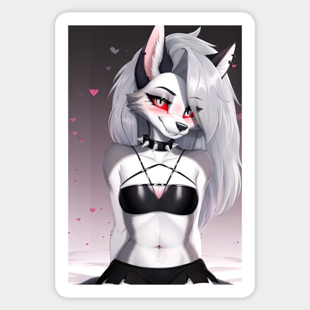 Helluva Boss Loona loona The Wolf (sfw) Classic - Helluva Boss Loona -  Sticker