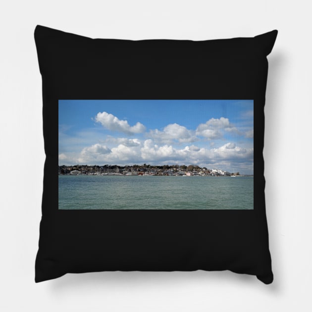 East Cowes Esplanade, Isle of Wight landscape Pillow by fantastic-designs