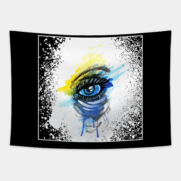 Watercolor Eye Tapestry by VipiShop