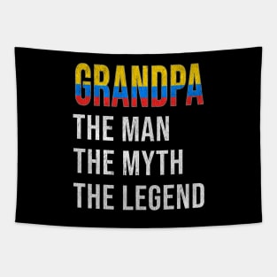 Grand Father Colombian Grandpa The Man The Myth The Legend - Gift for Colombian Dad With Roots From  Colombia Tapestry