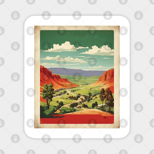 Goulburn Australia Vintage Travel Poster Tourism Art Magnet by TravelersGems