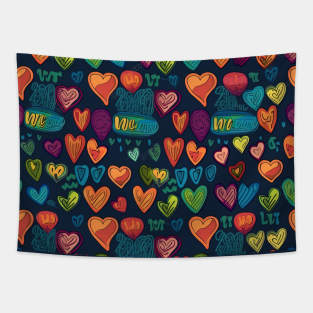 heart pattern, love design Tapestry
