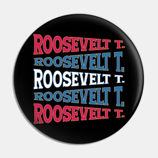 NATIONAL TEXT ART TEDDY ROOSEVELT Pin