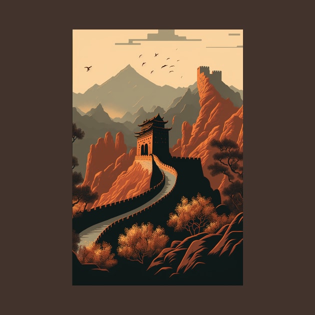 The Great Wall of China by Abili-Tees