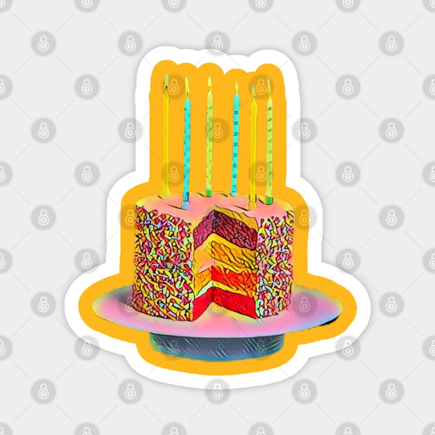 Eat Cake Magnet by nicfearn_designs