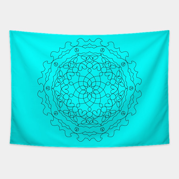 Mandala Design Tapestry by CreativePromos