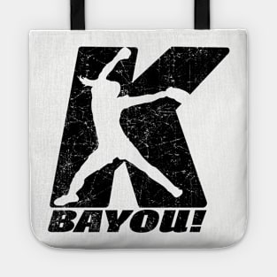 Fastpitch Softball Pitcher Funny Strikeout BYE YOU, BAYOU! Tote