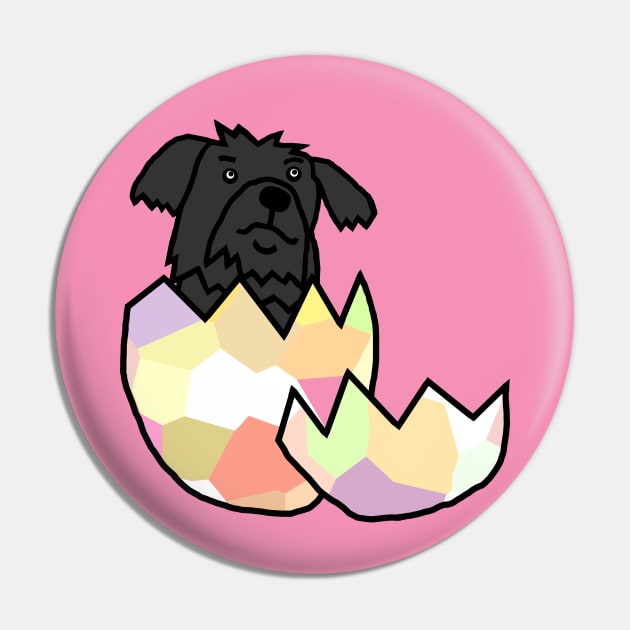 Cute Dog Hatching from Egg Pin by ellenhenryart