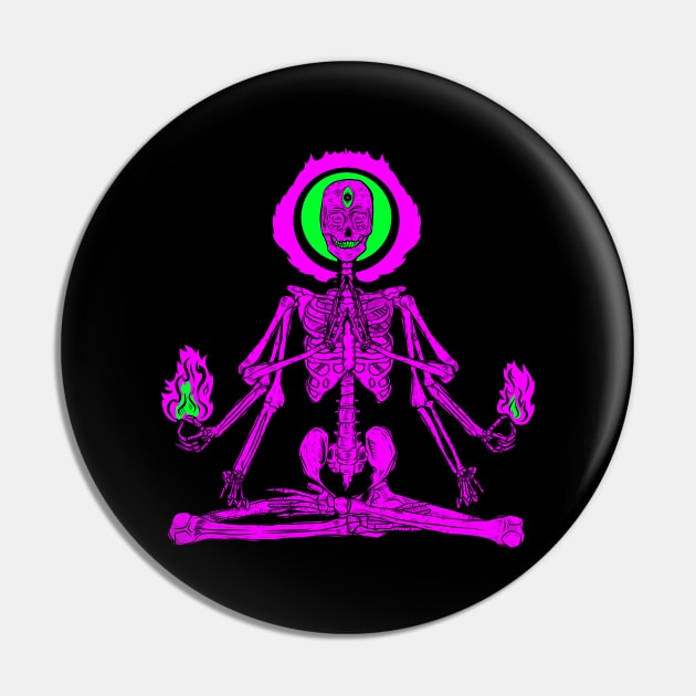 Yoga Skull Pin by TOKEBI