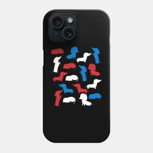 Patriotic Dachshunds Dog America Flag 4Th Of July Phone Case